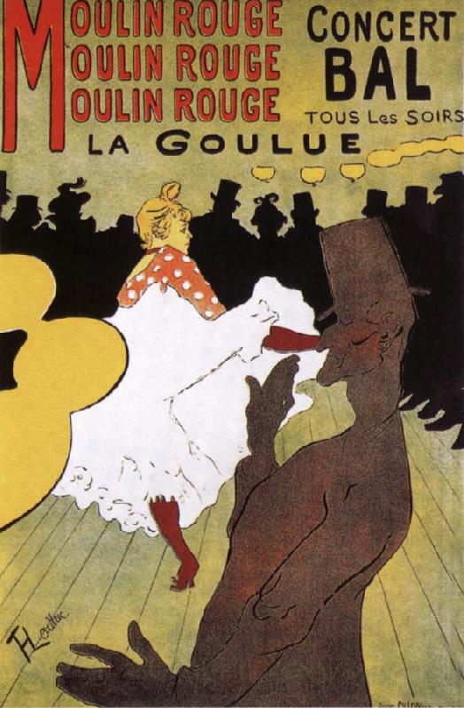 Henri de toulouse-lautrec La Goulue,Dance at the Moulin Rouge